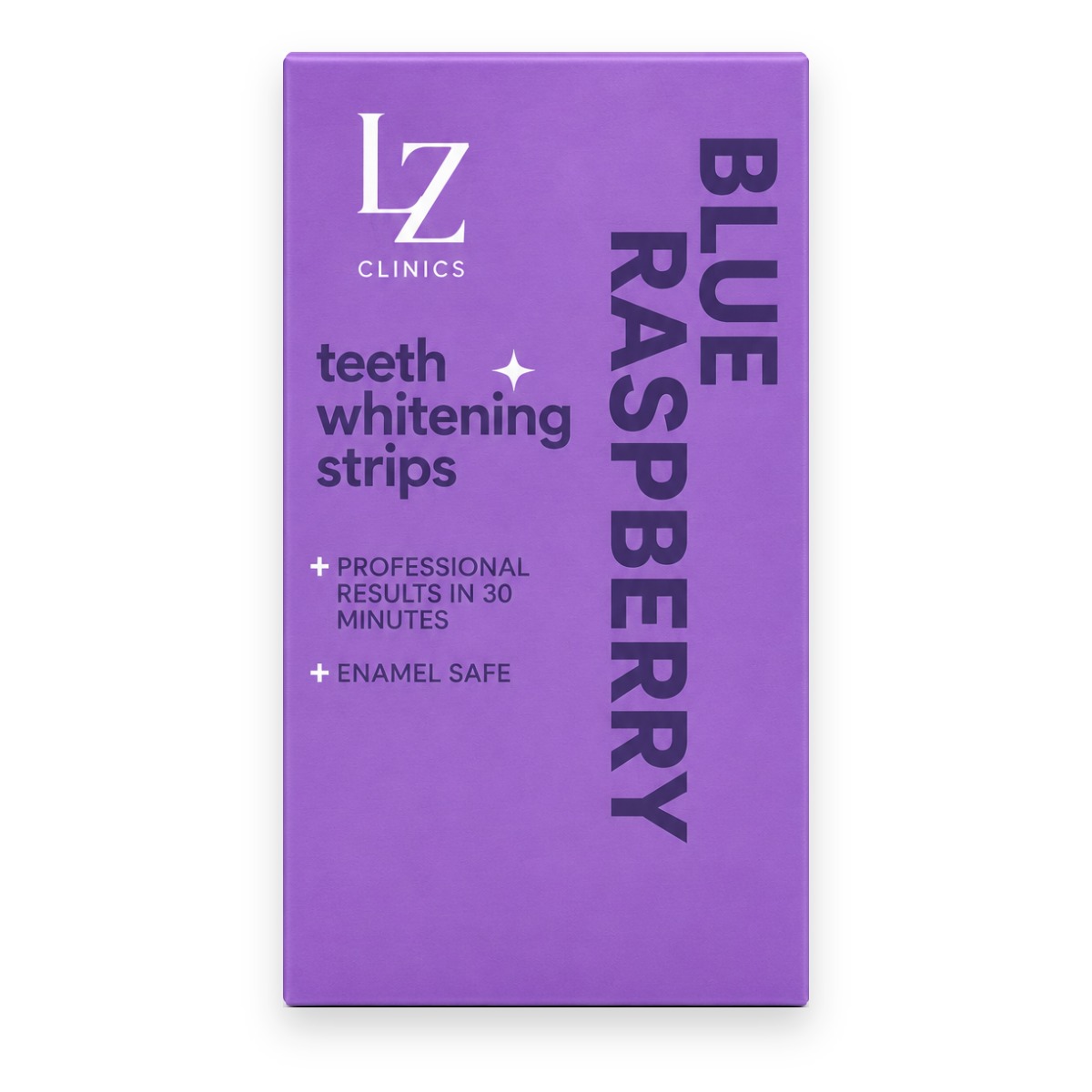 LZ Clinics whitening strips Blue Raspberry