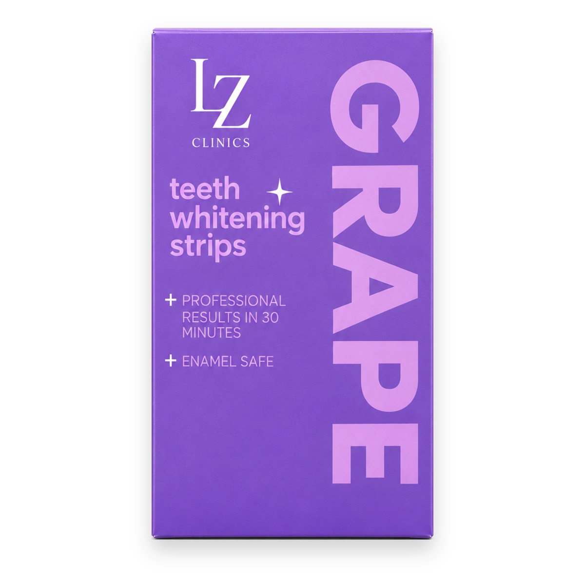 LZ Clinics whitening strips Grape